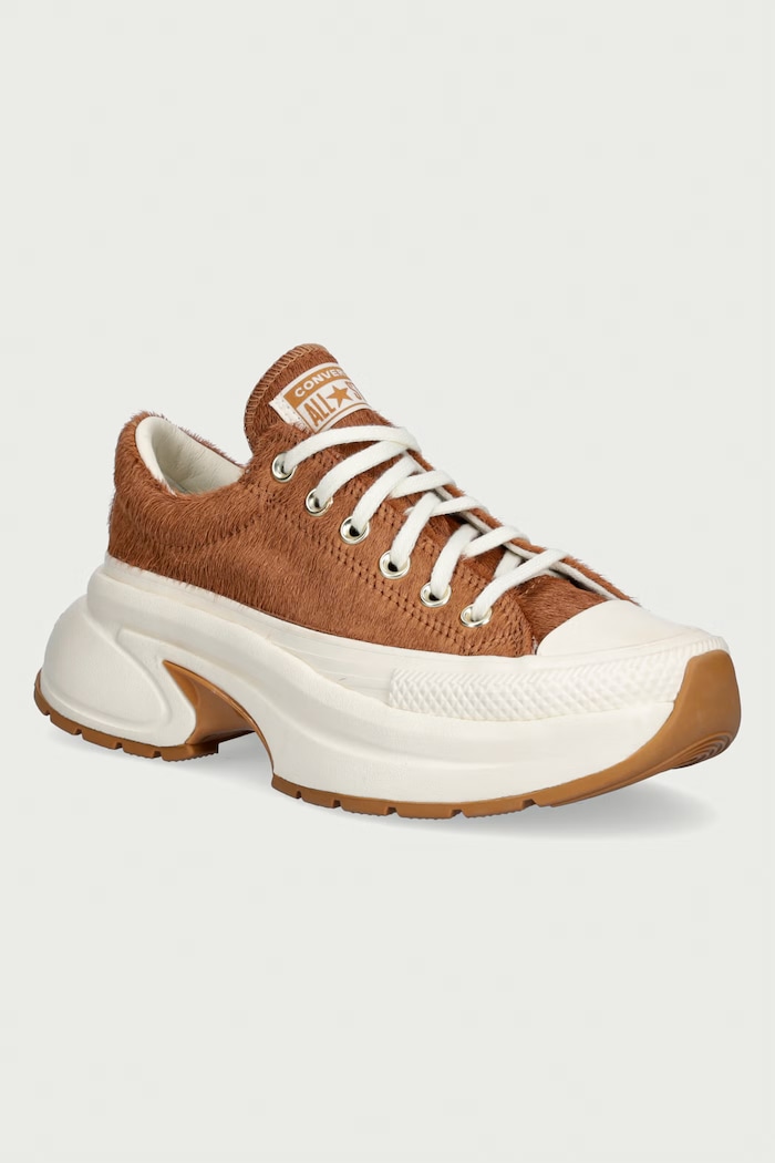 Converse Run Star Crush OX plimsolls Women's leather Low brown A22626C