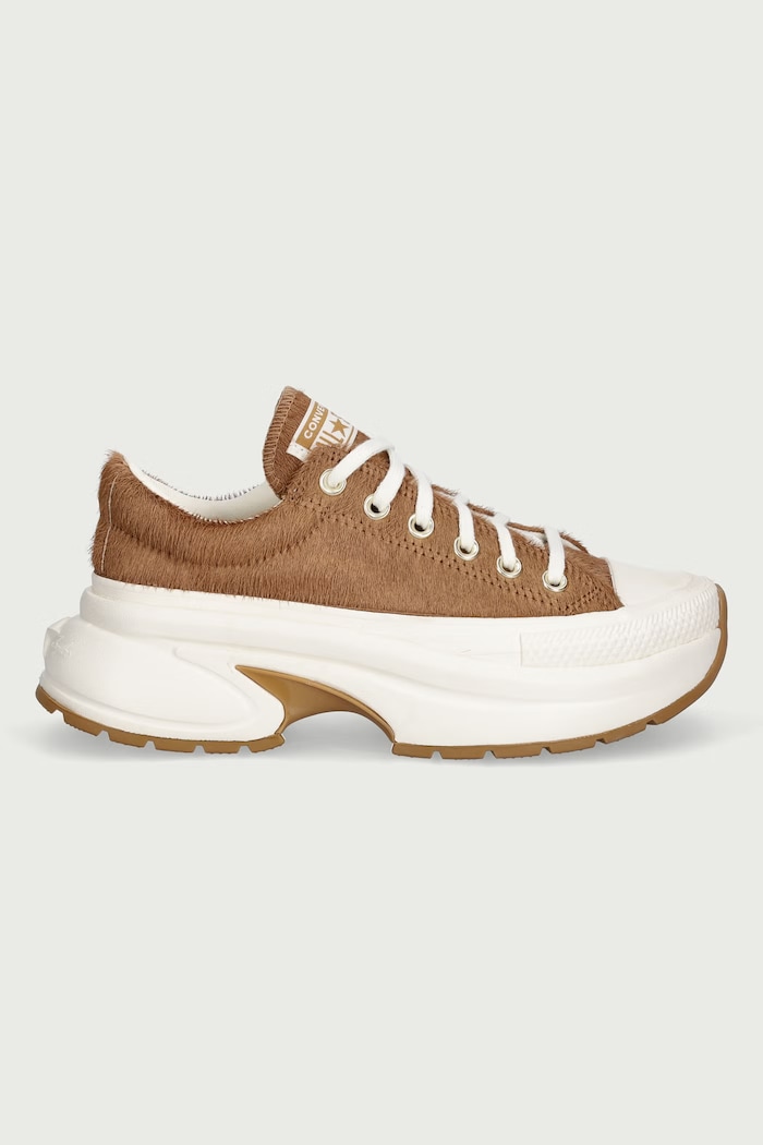 Converse Run Star Crush OX plimsolls Women's leather Low A22626C brown AW26