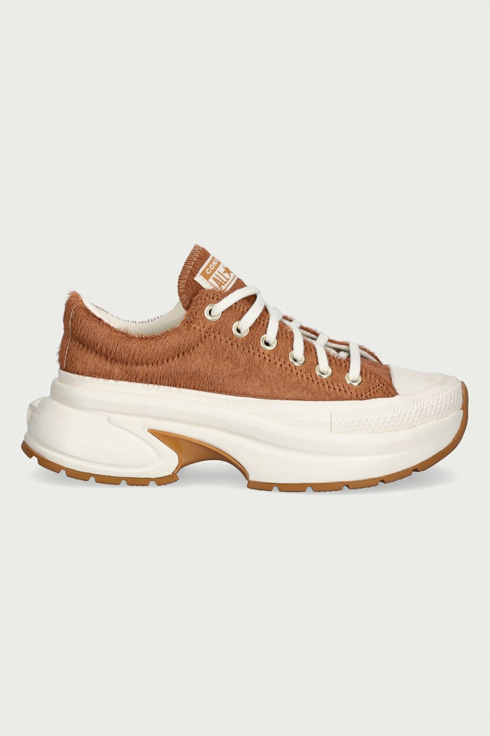 Converse Run Star Crush OX plimsolls Women's leather Low A22626C brown AW26
