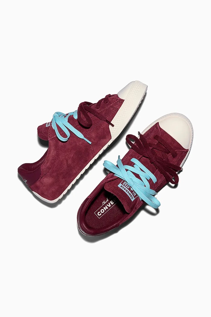 Converse Chuck Taylor LO OX tenisice za žene od brušene kože bordo A20130C