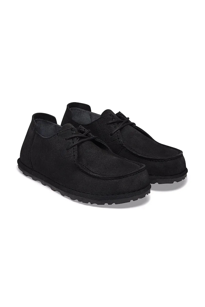 Obuwie Birkenstock Utti Lace LEVE półbuty damskie zamszowe 1034412 czarny