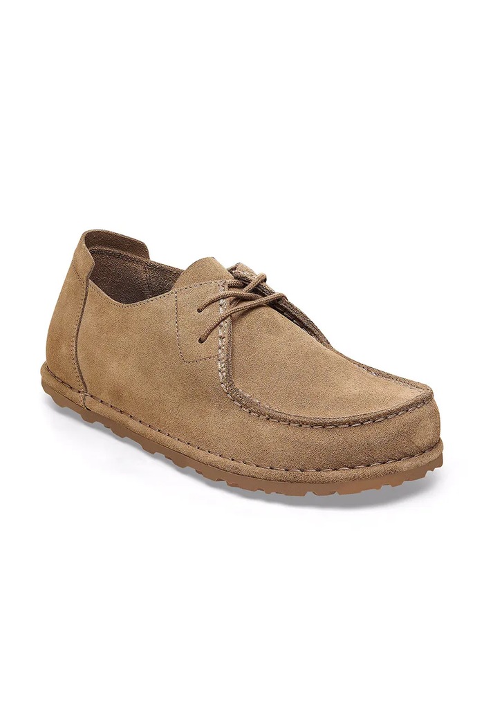 Birkenstock Utti Lace LEVE półbuty damskie zamszowe 1034413 brązowy AW26