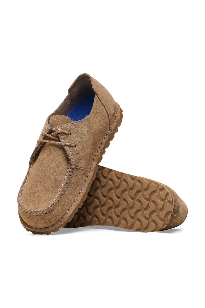 Birkenstock Utti Lace LEVE półbuty damskie zamszowe brązowy 1034413