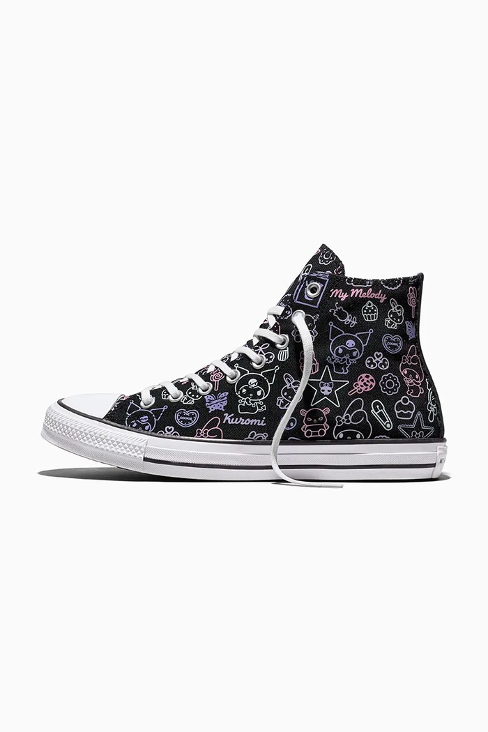 Obuwie Converse X Hello Kitty Chuck Taylor All Star HI trampki damskie A24938C czarny