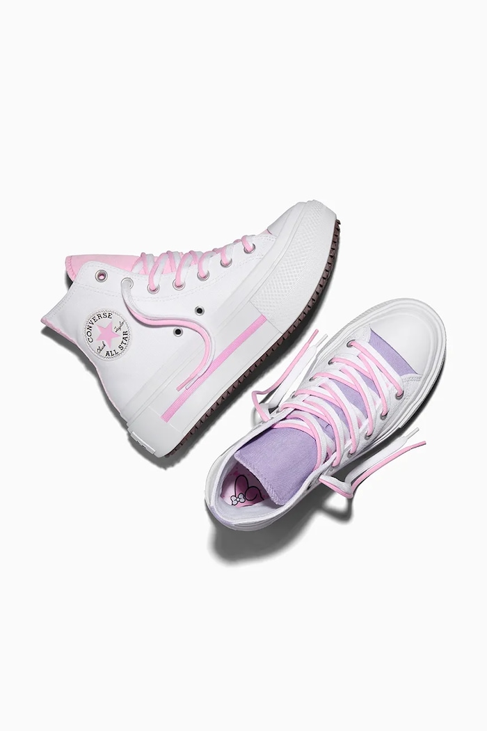 X Hello Kitty Chuck Taylor All Star Lift Double Stack HI trampki damskie Converse biały A21835C