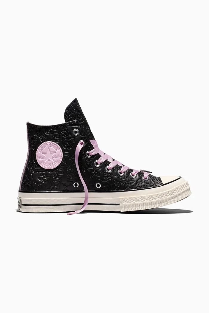 Converse X Hello Kitty Chuck 70 HI trampki damskie skórzane czarny A21834C