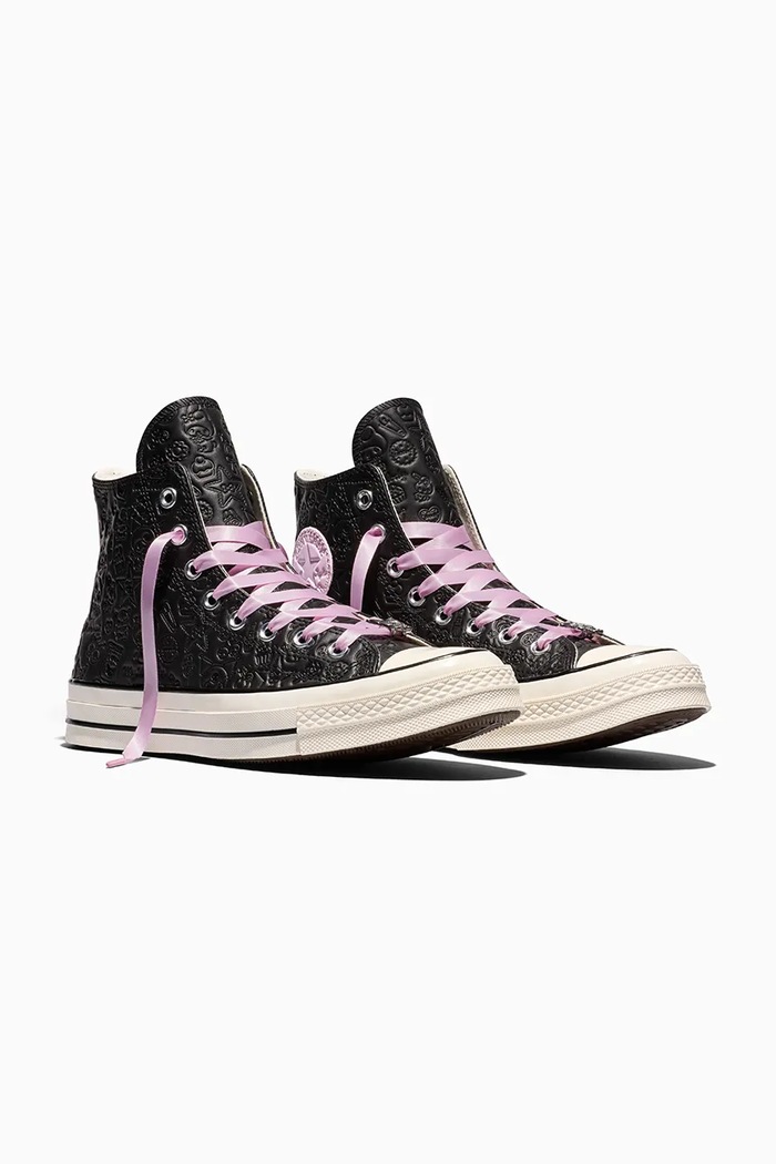 Converse X Hello Kitty Chuck 70 HI trampki damskie skórzane A21834C czarny AW26