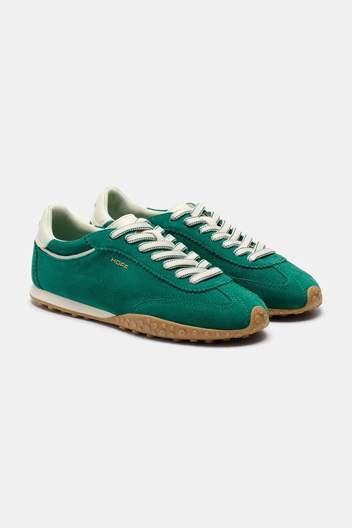 Hoff BRIDGE FL GREEN sneakers γυναικεία σουέτ 22661405 πράσινο AW26