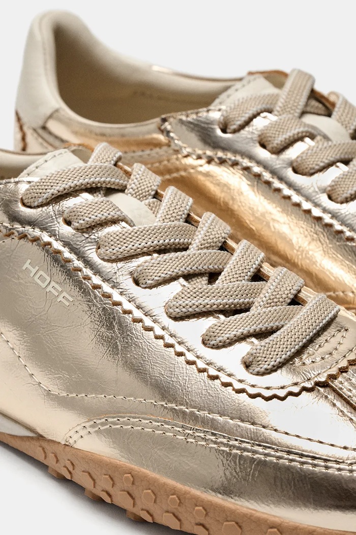 Παπούτσια Hoff BRIDGE FL GOLD sneakers γυναικεία δερμάτινα 22661404 χρυσαφί