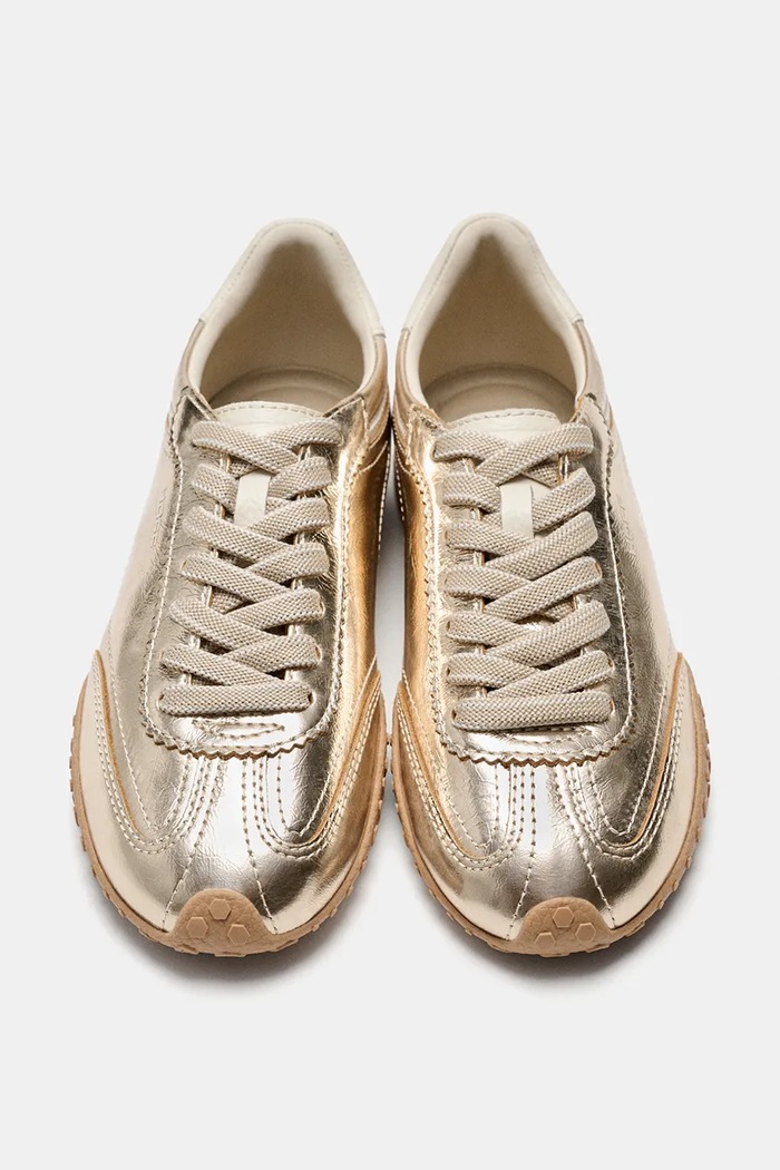 Hoff BRIDGE FL GOLD sneakers γυναικεία δερμάτινα 22661404 χρυσαφί