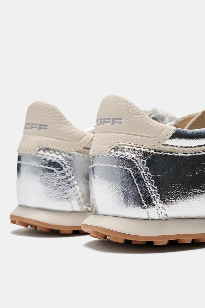 Hoff BRIDGE FL SILVER sneakers γυναικεία δερμάτινα 22661403 ασημί