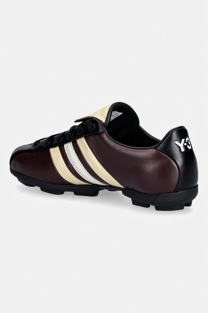 Obuwie Y-3 FIELD sneakersy damskie skórzane KZ9051 bordowy