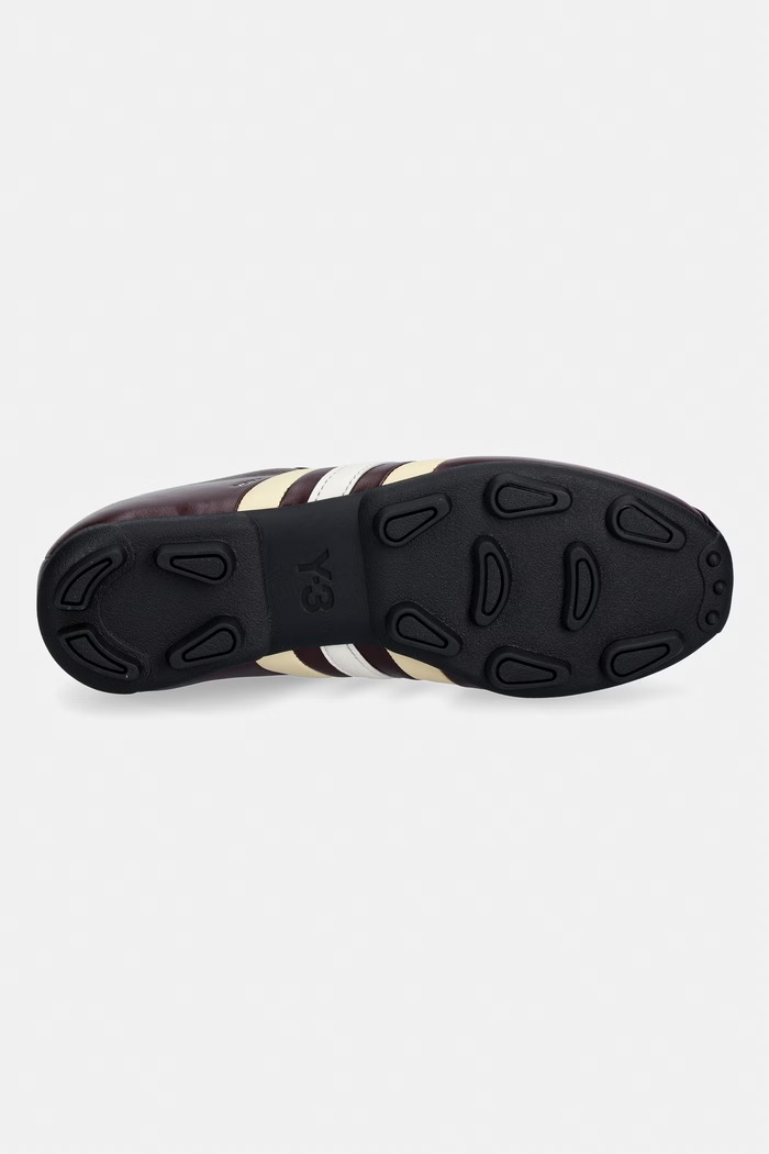 Y-3 FIELD sneakersy damskie skórzane KZ9051 bordowy