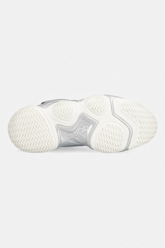 Y-3 MEGABALL sneakersy damskie skórzane KI7798 srebrny