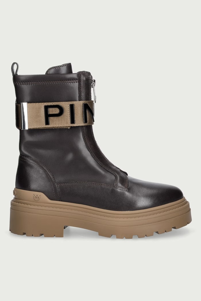 Pinko Členkové čižmy nad členok dámske Mia 13 SD0219.P061.L72 hnedá AW26