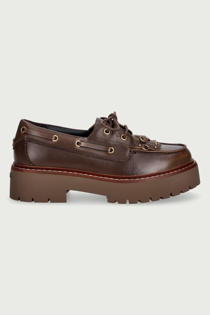 Pinko Mokasíny dámské kožené Margaret 01 SD0561.P056.L72 hnědá AW26