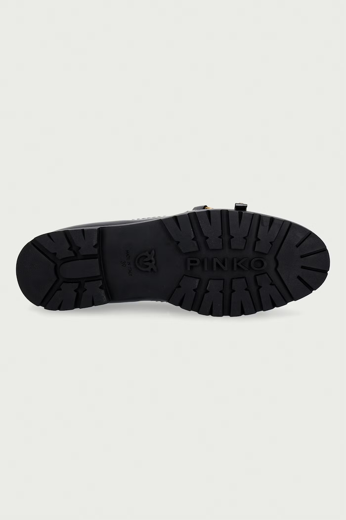 Pinko мокасини дамски от кожа Nora 08 SD0681.P185.Z99 черен
