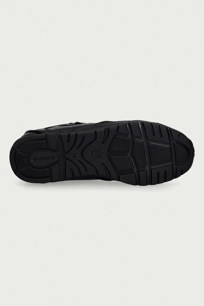 Pinko Yulia 04 tenisice za žene od kože SS0223.P003.Z99 crna