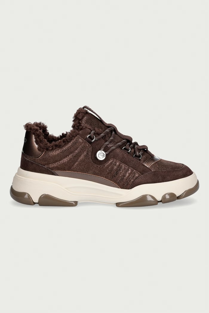 Pinko Athena 01 sneakers γυναικεία δερμάτινα SS0195.P055.L72 καφέ AW26