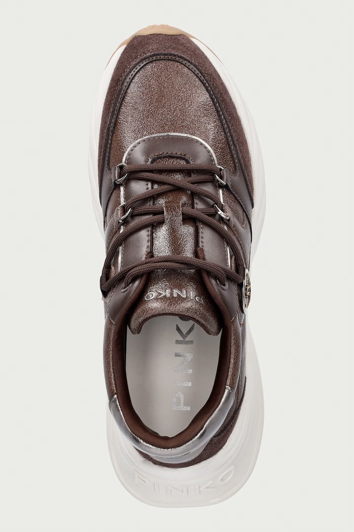 Pinko Ariel 36 sneakers γυναικεία καφέ SS0215.P021.L72