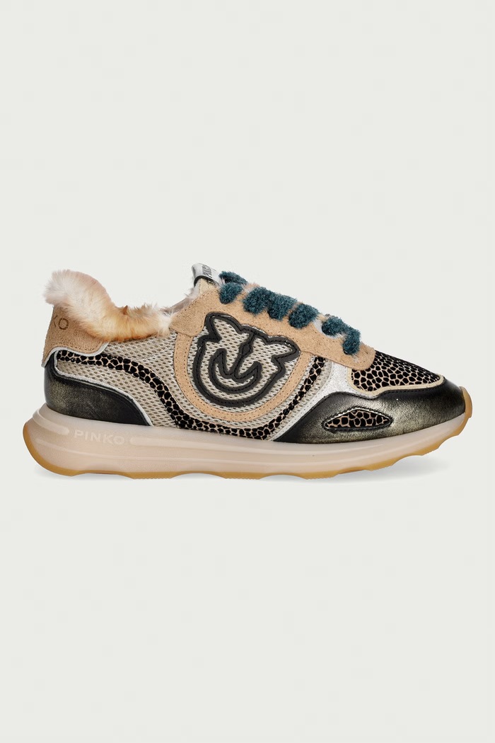 Pinko Zoe 12 sneakers γυναικεία SS0231.P180.M42 μπεζ AW26