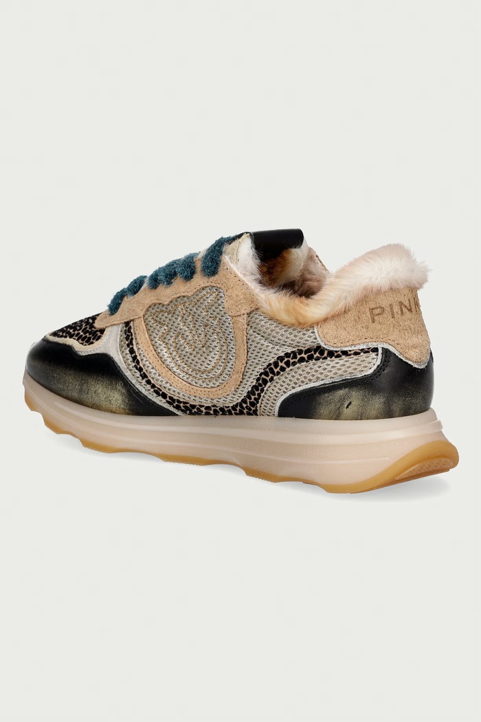 Παπούτσια Pinko Zoe 12 sneakers γυναικεία SS0231.P180.M42 μπεζ