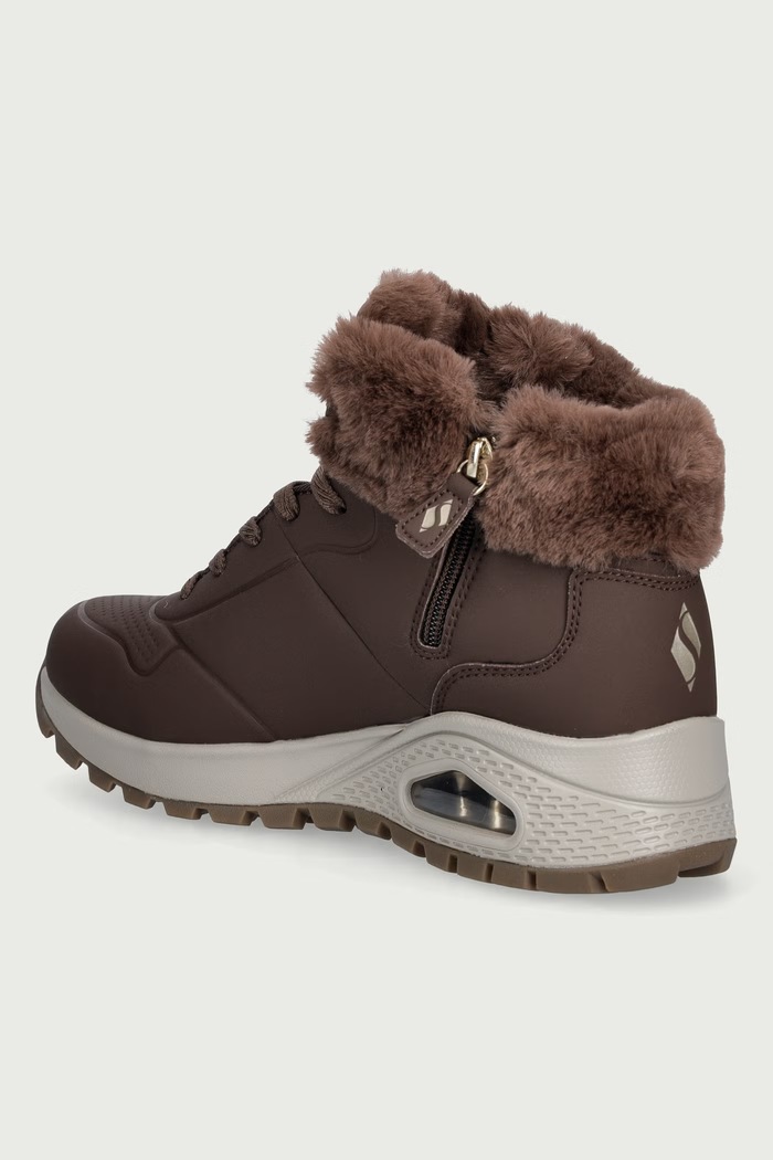 Obuwie Skechers UNO RUGGED śniegowce damskie 190285 brązowy