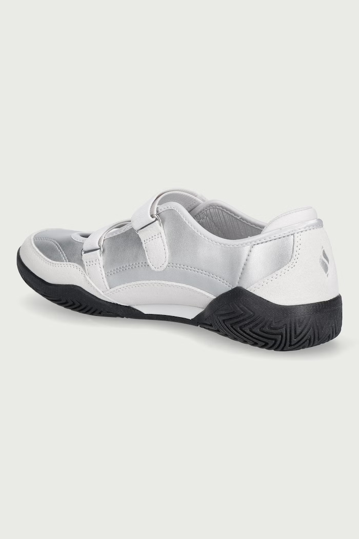 Obuwie Skechers Baleriny skórzane ZINGER EVO-ZEN DAZE 190167 szary