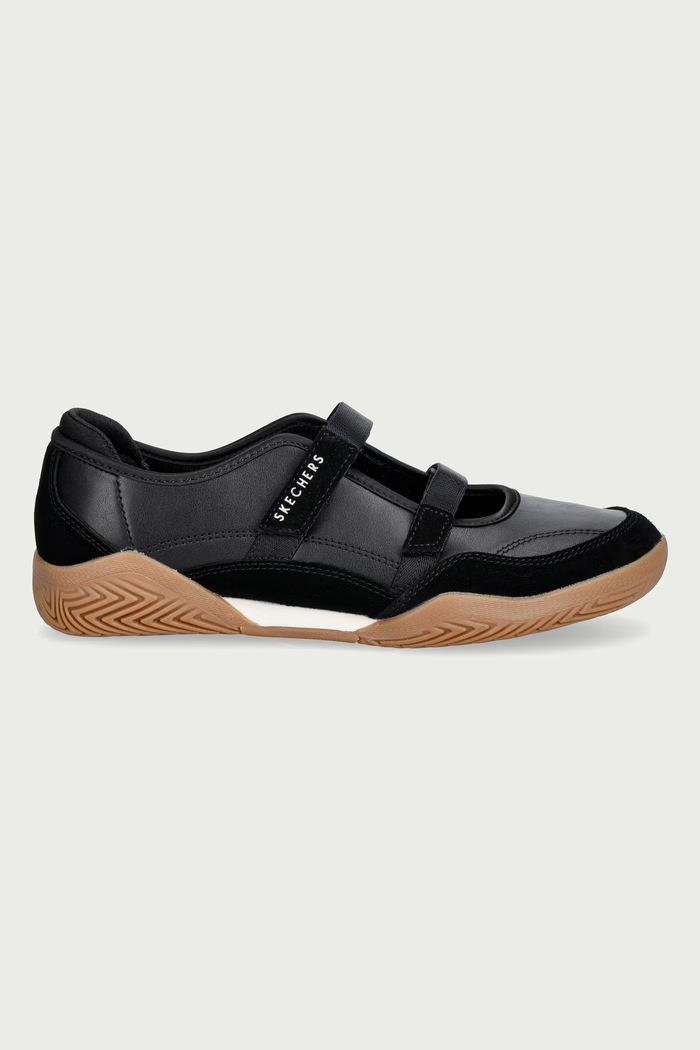 Skechers baleriny skórzane ZINGER EVO-ZEN DAZE 190167 czarny AW26