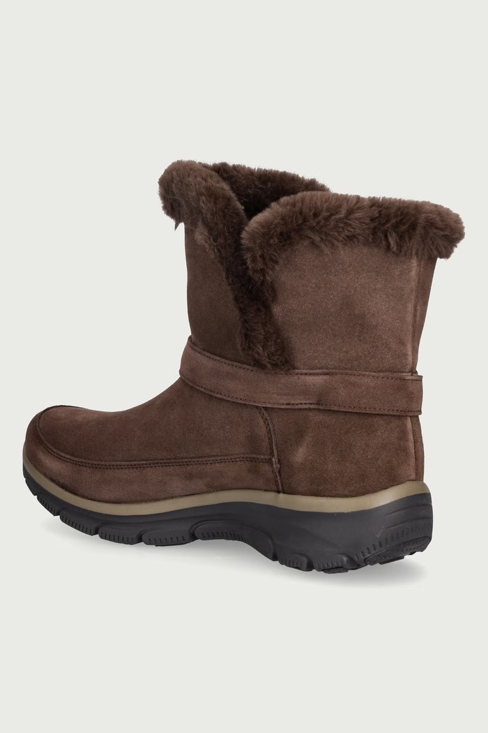 Obuwie Skechers EASY GOING-DREAMERS LUXE VIBE śniegowce damskie zamszowe 168051 brązowy