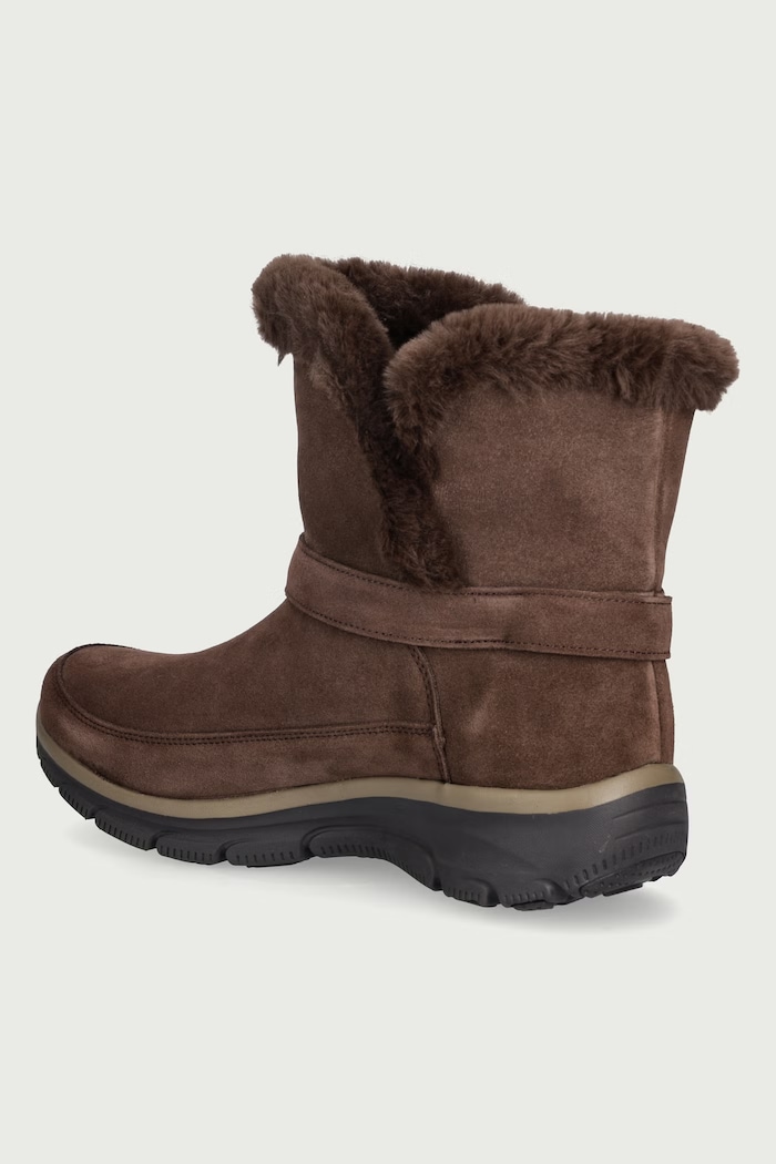 Obuwie Skechers EASY GOING-DREAMERS LUXE VIBE śniegowce damskie zamszowe 168051 brązowy