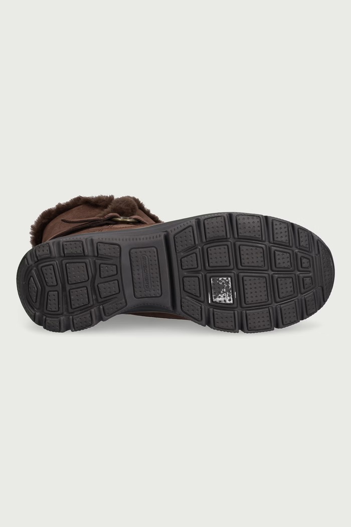 EASY GOING-DREAMERS LUXE VIBE śniegowce damskie zamszowe Skechers brązowy 168051