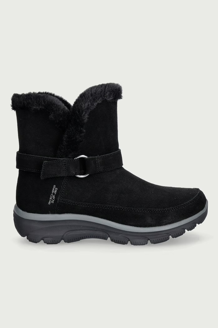 Skechers EASY GOING-DREAMERS LUXE VIBE śniegowce damskie zamszowe 168051 czarny AW26