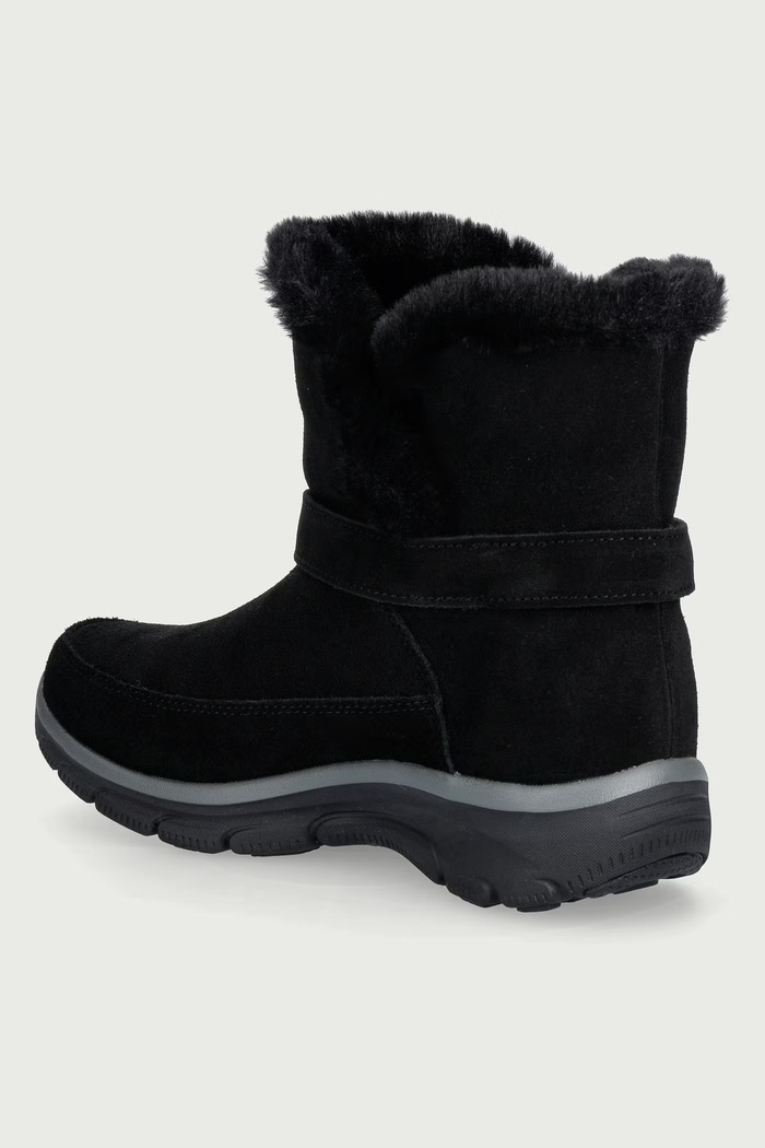 Obuwie Skechers EASY GOING-DREAMERS LUXE VIBE śniegowce damskie zamszowe 168051 czarny