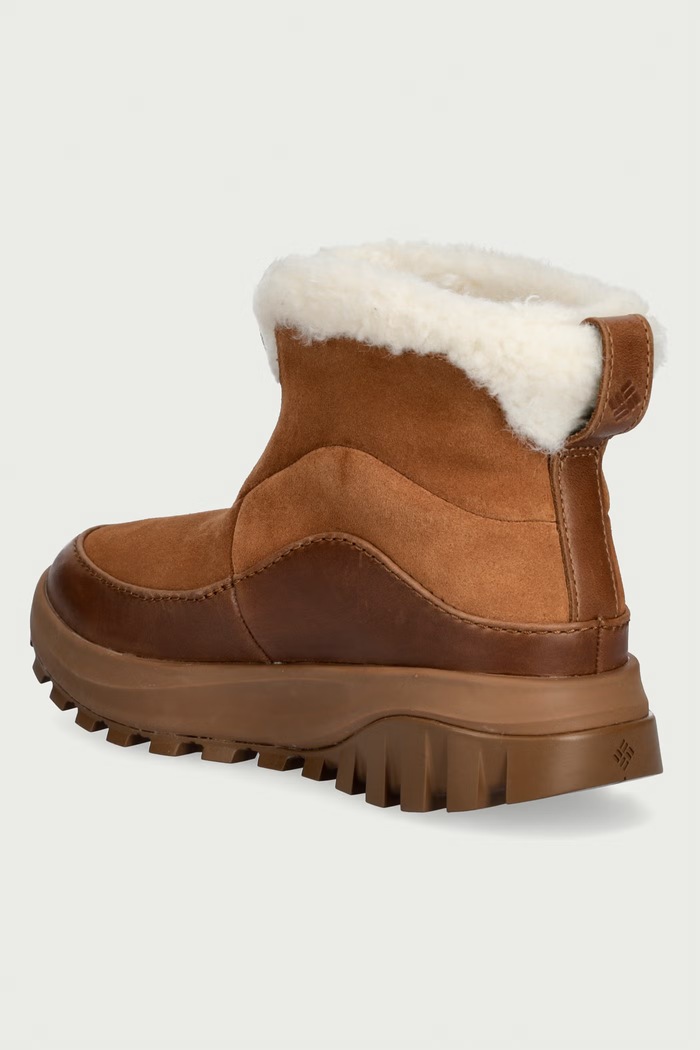 Obuwie Columbia Snowtrot śniegowce damskie zamszowe 2165891 brązowy