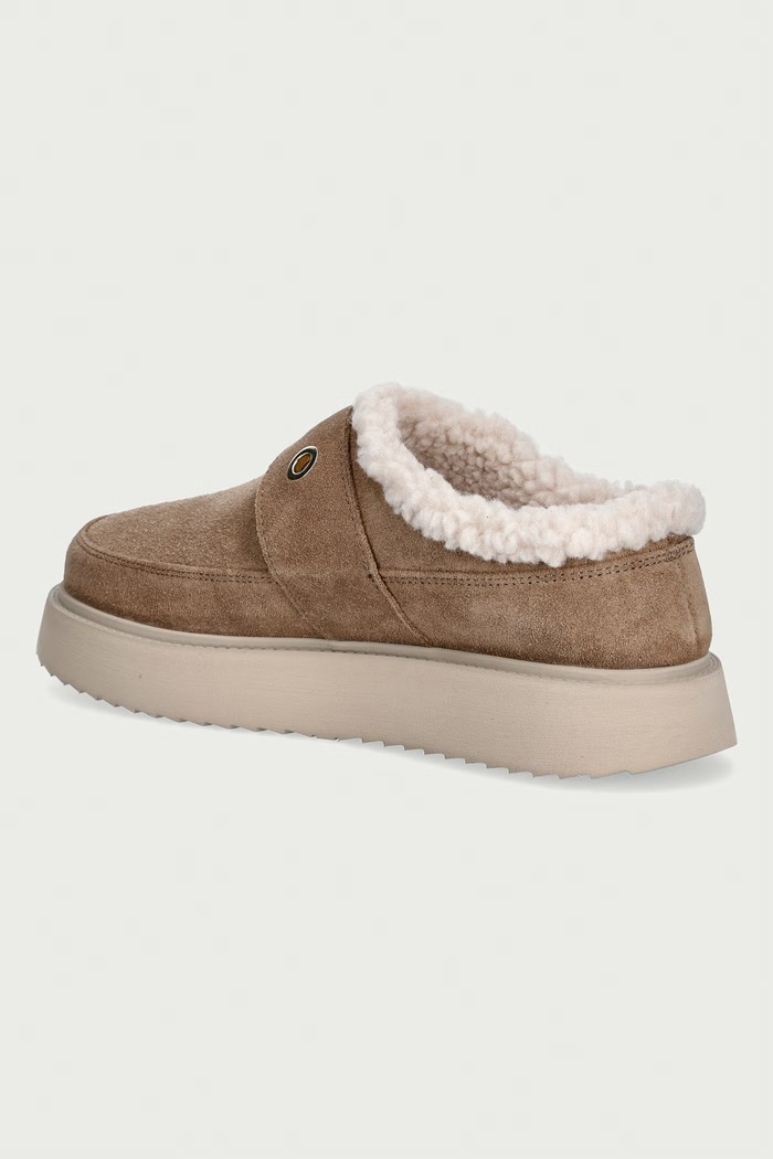 Obuwie Inuikii półbuty damskie zamszowe Micro Buckle 1014.026.0041.250 beżowy