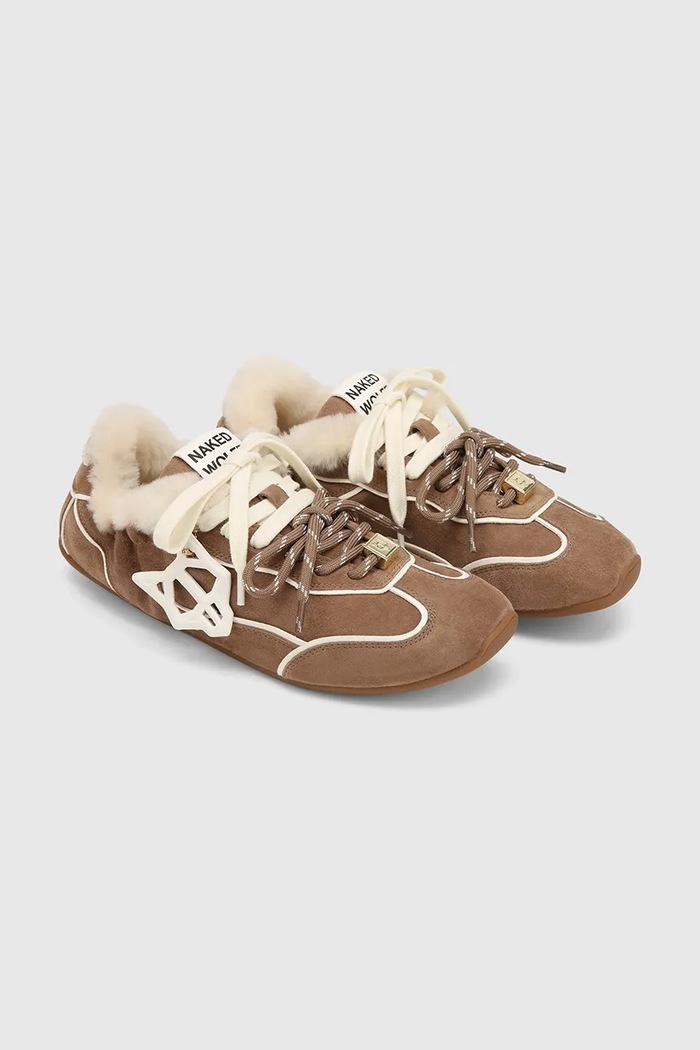 Naked Wolfe Soul sneakers γυναικεία σουέτ Soul.Nutmeg.Shearling καφέ AW26
