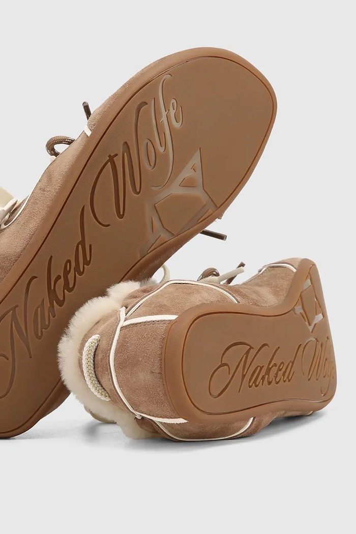 Soul sneakers γυναικεία σουέτ Naked Wolfe Soul.Nutmeg.Shearling καφέ