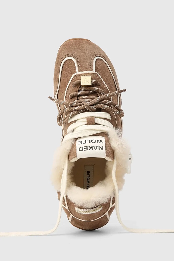 Soul sneakers γυναικεία σουέτ Naked Wolfe καφέ Soul.Nutmeg.Shearling