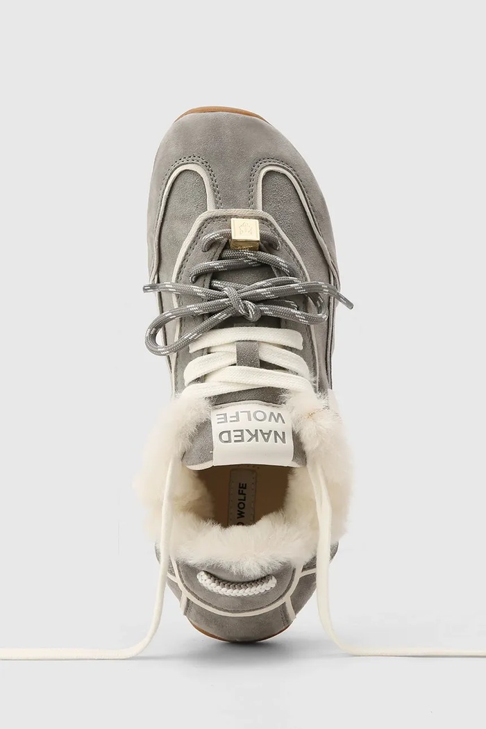 Soul маратонки дамски от велур Naked Wolfe сив Soul.Grey.Shearling