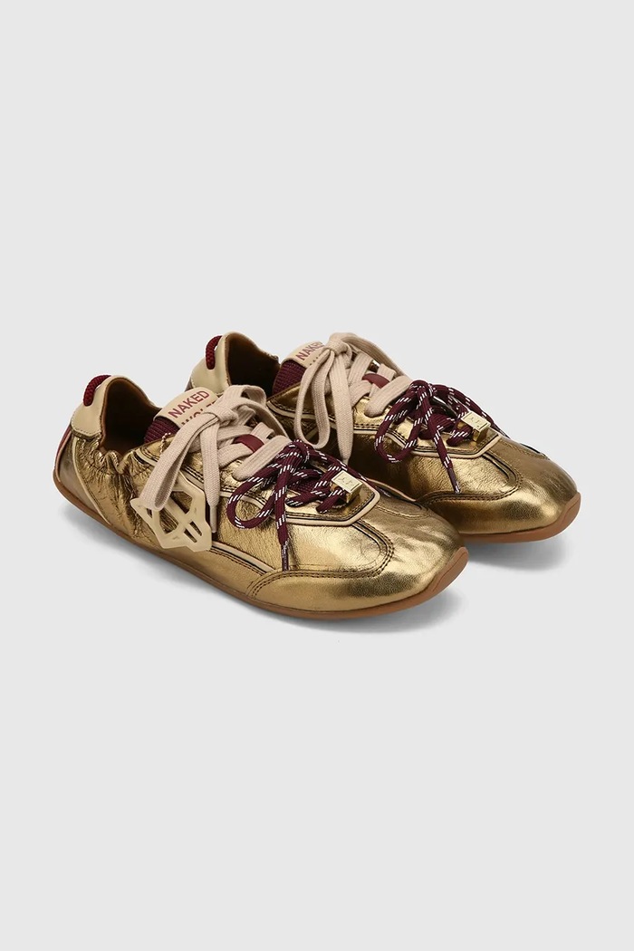 Naked Wolfe Soul sneakers γυναικεία δερμάτινα Soul.Bronze.Leather χρυσαφί AW26
