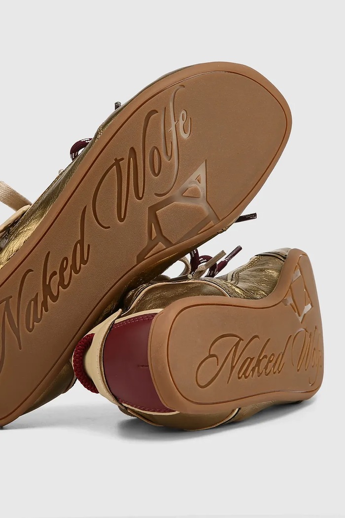 Soul sneakers γυναικεία δερμάτινα Naked Wolfe Soul.Bronze.Leather χρυσαφί