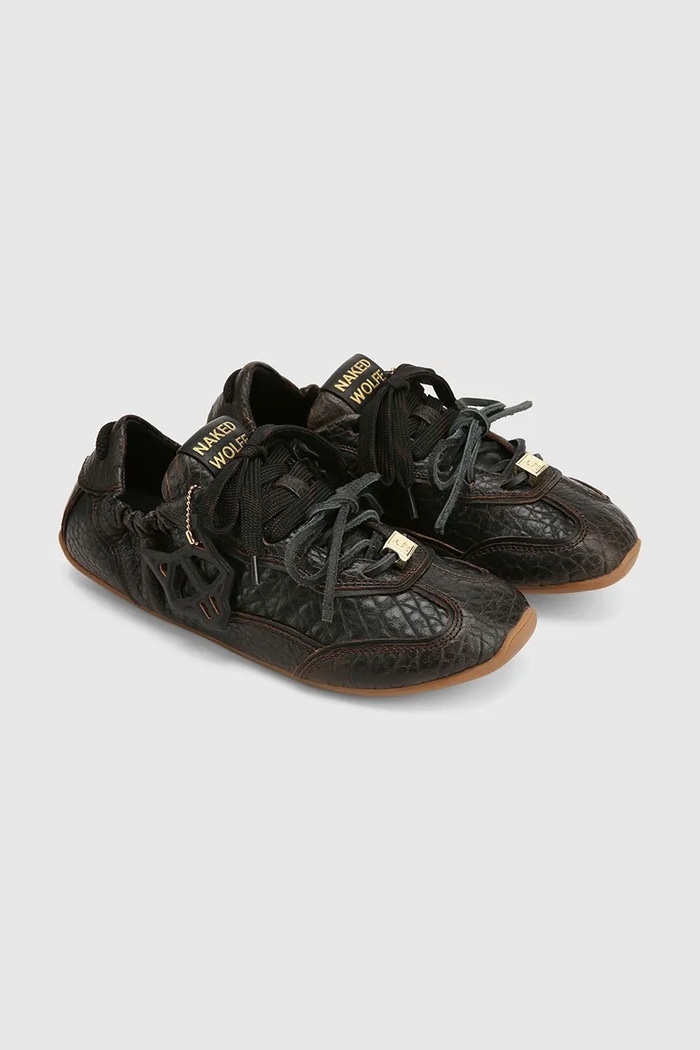 Naked Wolfe Soul sneakers γυναικεία δερμάτινα Soul.Black.Aviator μαύρο AW26