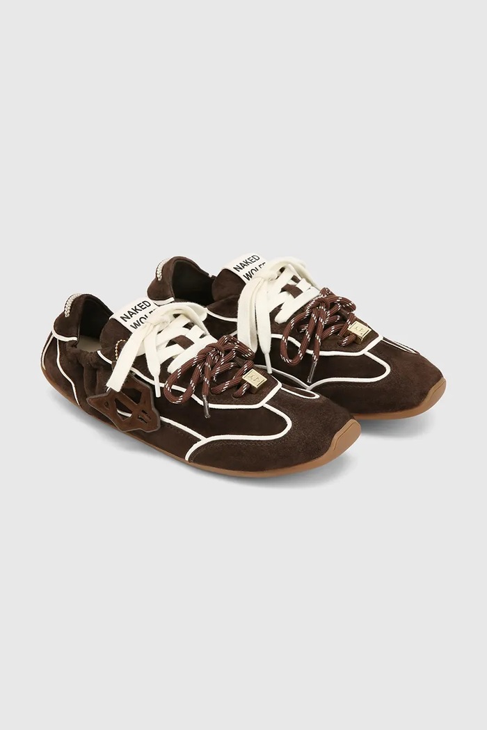Naked Wolfe Soul sneakers γυναικεία σουέτ Soul.Biscuit.Suede καφέ AW26