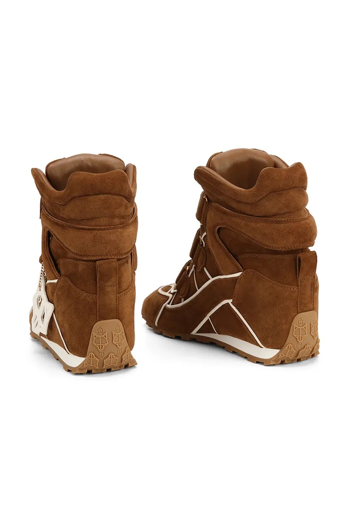 Element sneakersy damskie zamszowe Naked Wolfe Element.Tan.Suede brązowy