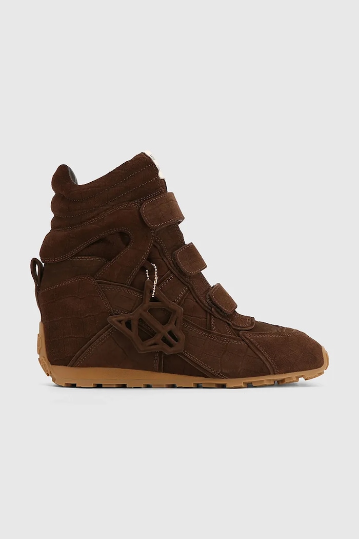 Naked Wolfe Element sneakersy damskie zamszowe brązowy Element.Brown.Croc