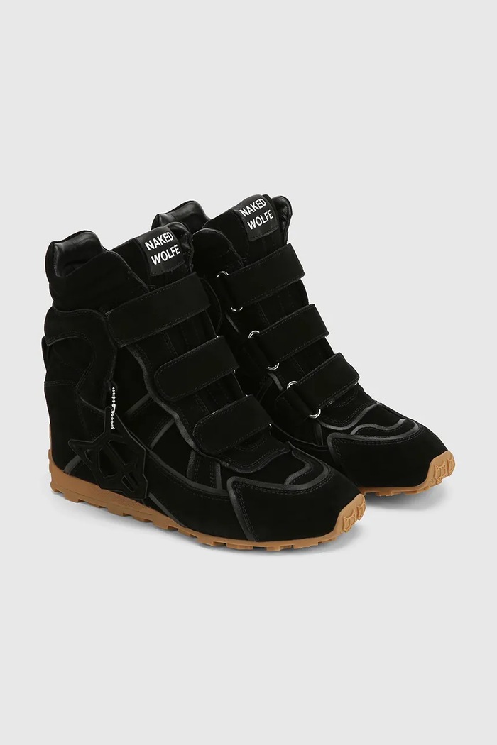 Naked Wolfe Element sneakersy damskie zamszowe Element.Black.Suede czarny AW26