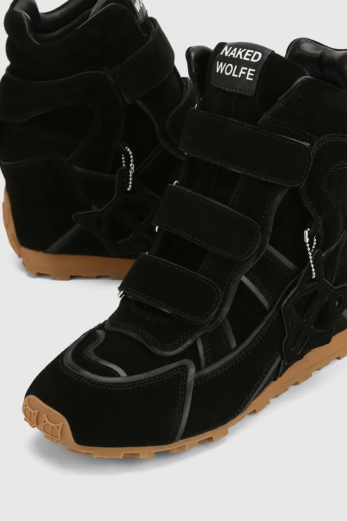 Element sneakersy damskie zamszowe Naked Wolfe Element.Black.Suede czarny