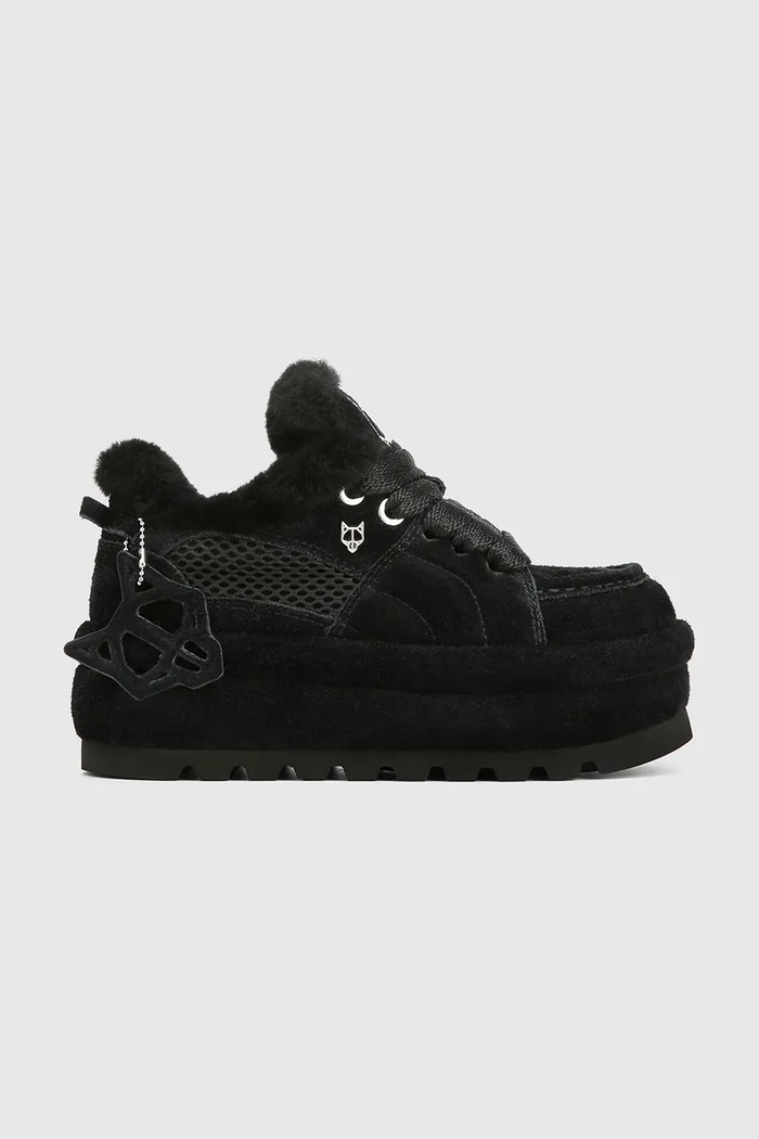 Naked Wolfe Beau śniegowce damskie zamszowe czarny Beau.Black.Suede