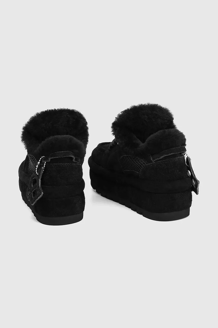 Obuwie Naked Wolfe Beau śniegowce damskie zamszowe Beau.Black.Suede czarny